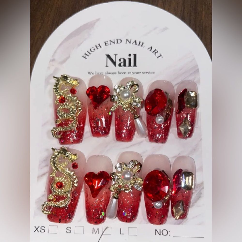 Press on nails handmade
